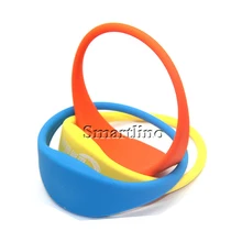 Перезаписываемый ISO14443A 13,56 МГц силиконовый браслет rfid экологичный водонепроницаемый браслет рчид бирка с F08 чип для доступа Управление