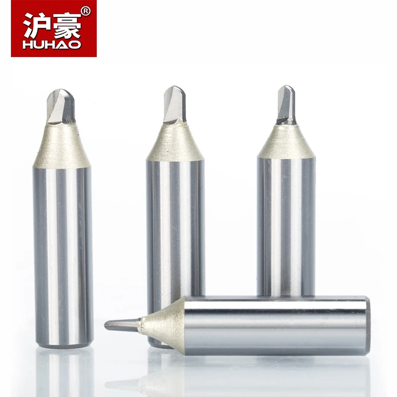 

HUHAO 1pc 1/2" 1/4" Shank TCT Woodworking Cutter Lengthening Deep Round Milling Cutter Tungsten Carbide Trimming Engraving Tool