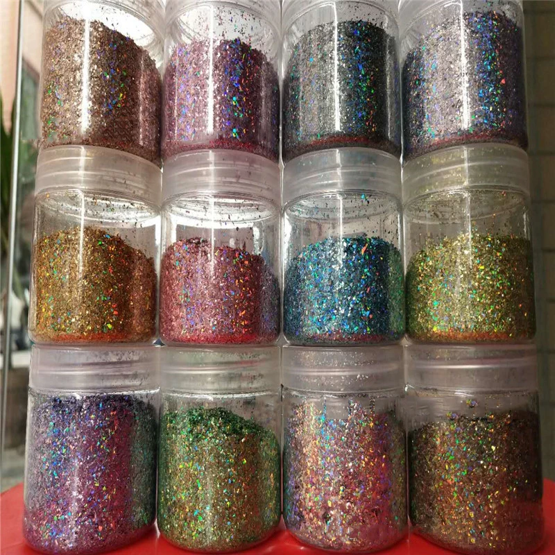 

1 Set 12Boxes Irregular Mermaid Colorful Laser Nail Flakes Nail Art Glitter Gel Polish Manicure DIY Decor Sequins Nails @DPT54#