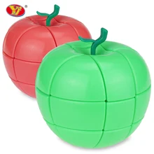 Магические Кубики-пазлы в стиле красного яблока странной формы для детей, детские гладкие развивающие игрушки speed Cubo Magico