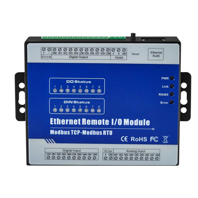 8 Isolated Analog Inputs Module Supports 0~20mA 4~20mA 0 5VDC 0 10VDC ...