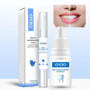 

efero 2PCS Teeth Whitening Pen Cleaning Serum Remove Plaque Stains Dental Tools Oral Hygiene Tooth Gel Whitenning Tooth Essence