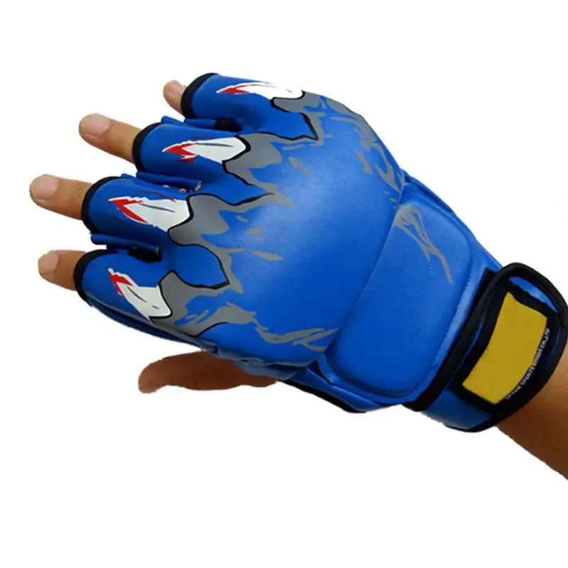 Высококачественные кожаные боксерские перчатки с полупальцами, Санда, бои, боксерские бои, Тренировочный Набор для ММА, Боксерский набор, боксерские перчатки