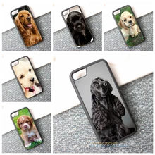 Кокер-Спаниель собака щенки 9 мода сотовый телефон case cover для iphone 4 4s 5 5S 5c SE 6 6 s и 6 плюс 6 s плюс 7 7 плюс # 10174an
