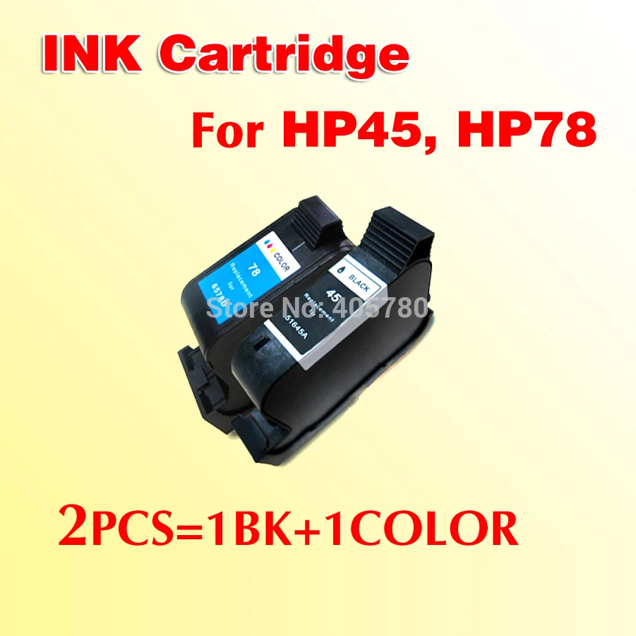 Совместимый с 45 78 Замена чернильных картриджей для for45 for78 Deskjet 1180C 1280 930 см 932C 933C