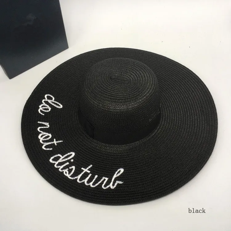 

Letter embroidery big hat