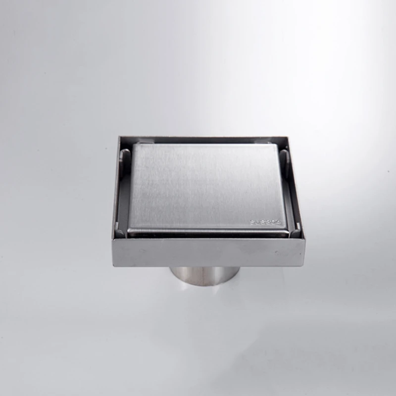 Новый Невидимый квадратный стиль слив в ванной 304 из нержавеющей стали