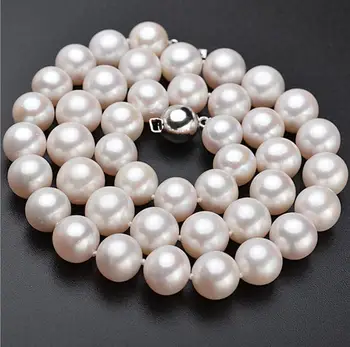 

necklace+++923 AAA class 10-11mm round natural pearl necklace