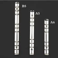 Отрывными листами, сделай сам, 6-отверстия связующего 20 отверстиями 26-отверстие с отрывными листами, металлический зажим A4/B5/A5/A6/A7 папки для хранения