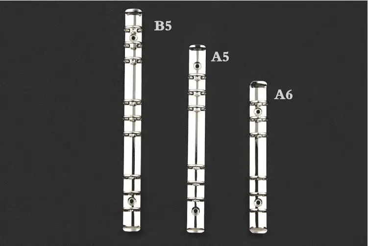 

Loose Leaf DIY 6-Hole Binder 20-Hole 26-Hole Loose-Leaf Core Metal Clip A4/B5/A5/A6/A7 Storage Folder