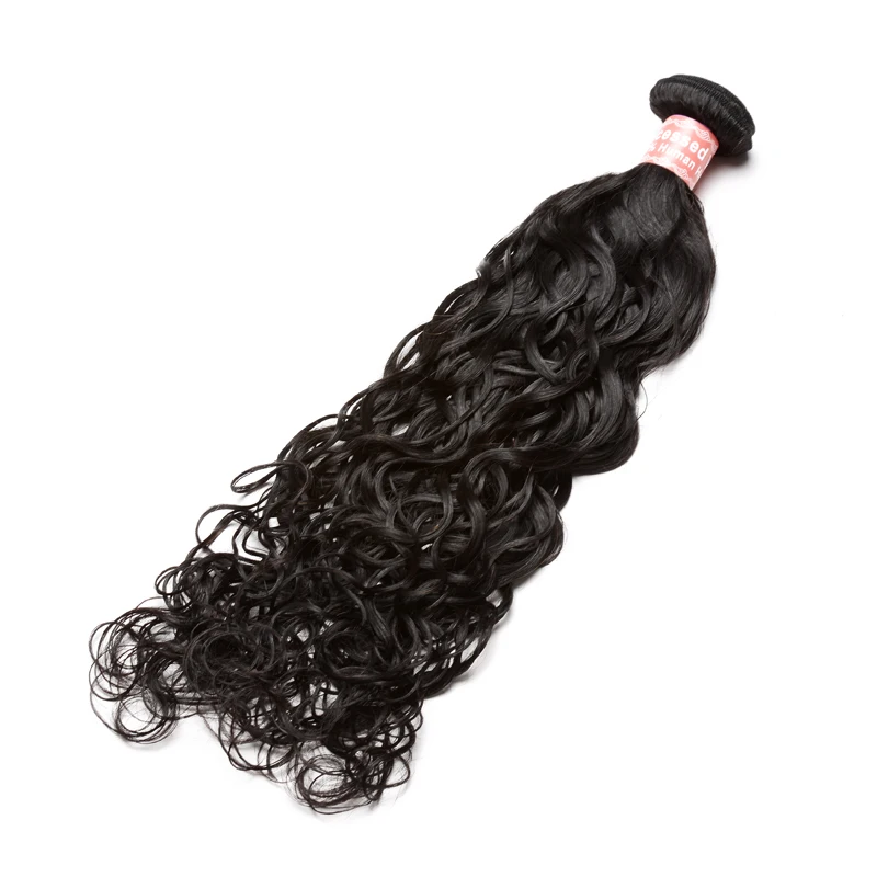 Water Wave Human Hair Weave Bundles Brazilian Virgin Hair Human Hair 1 Piece 1 Bundle Natural Color Hair Extensions CARA Water Wave Human Hair Weave Bundles Brazilian Virgin Hair Human Hair 1 Piece 1 Bundle Natural Color Hair Extensions CARA