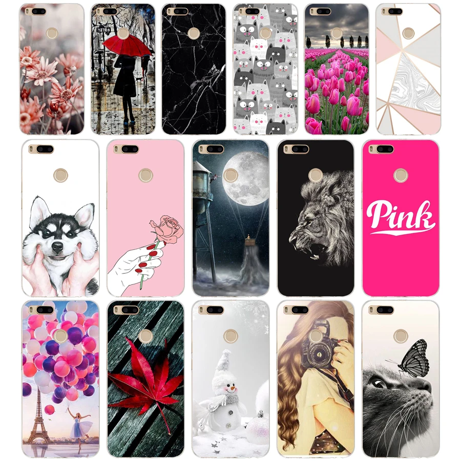 

G silicone Cover For Xiaomi MI A1 Case Full Protection Soft tpu Back Cover Phone Cases For Xiomi MI A1 bumper Coque