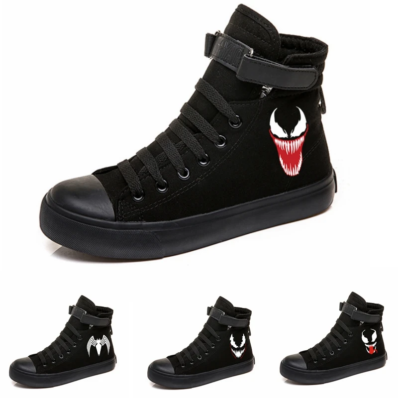 

Marvel Venom Sneakers Men Canvas Shoes Cool Casual Shoes Men Sneakers Shoes Lace Up High Top Leisure Shoes Sports Tenis SHoes