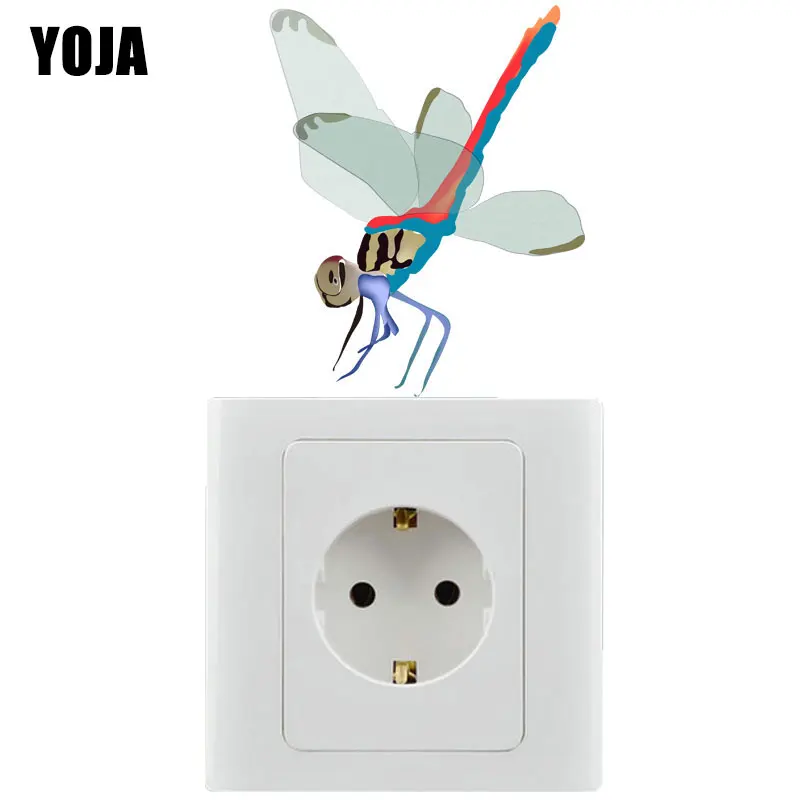 

YOJA Gray Dragonfly Wall Sticker Room Decor BeaUtiful Colored Cool Nice-quality 8SS1168