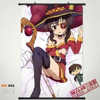 Домашний декор аниме 002 плакат настенный прокрутка 60*90 KonoSuba God s Blessing в этом