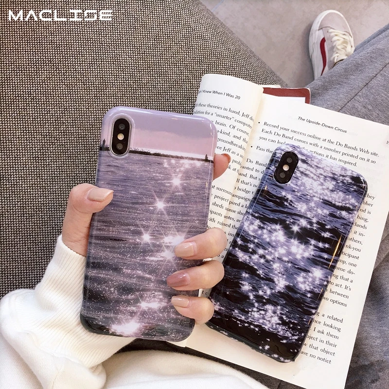 

Glossy soft silicon ins Sparkling ripple water phone case For iphone XS Max XR XS for iphone 6 6s 7 8 Plus case capa