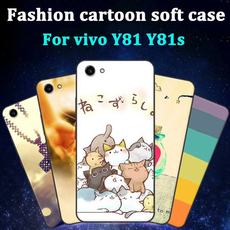 2PCS For vivo Y81 case cover retro cartoon soft phone cases For vivo Y81 Y81s case cover shell For vivo Y 81 Y81 s fundas coque 2PCS For vivo Y81 case cover retro cartoon soft phone cases For vivo Y81 Y81s case cover shell For vivo Y 81 Y81 s fundas coque