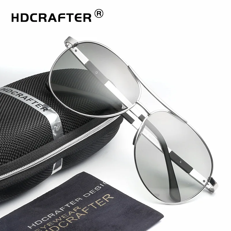 HDCRAFTER поляризованные солнцезащитные очки для вождения фотохромные мужские