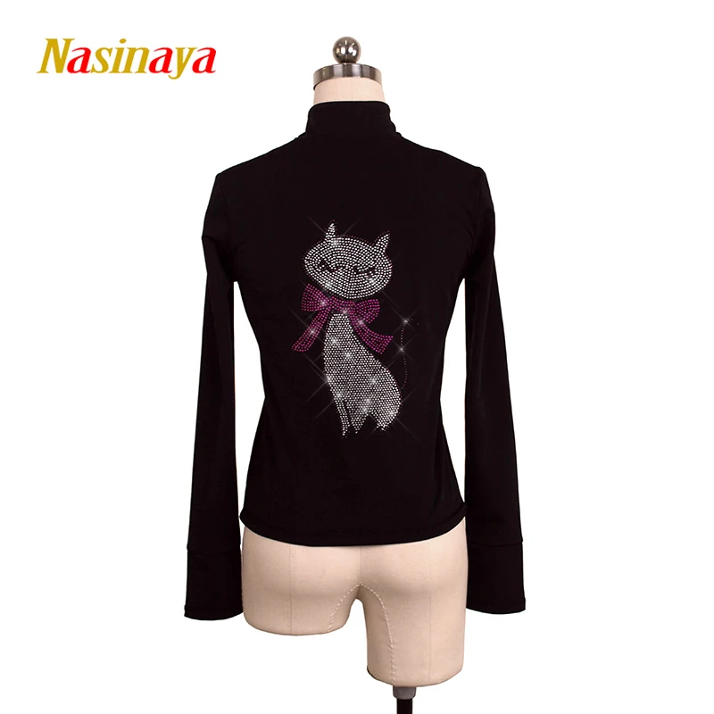 

Customized Figure Skating Jacket Zippered Tops for Girl Women Training Competition Patinaje Ice Skating Warm Fleece Gymnastic 35