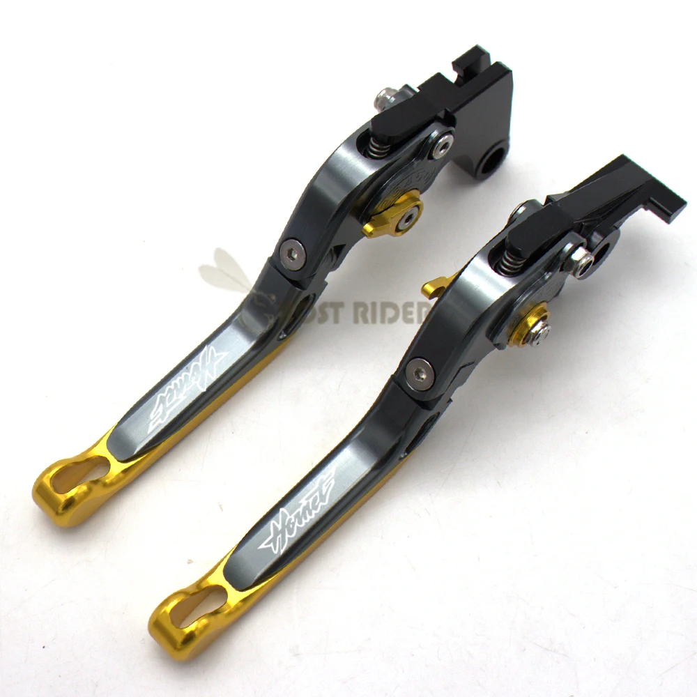 С логотипом CNC Золотой мотоциклов сцепные рычаги для Honda CB599/CB600 HORNET 1998-2006 1999 2000 2001 2002 2003 2004 2005