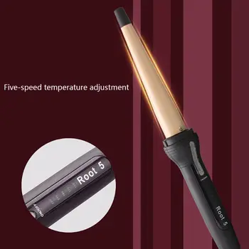 

Hair Curler Curling Iron Ceramic Tourmaline Coating Professional Styling Tool Adjustable Temperature Dual Voltage HomeB