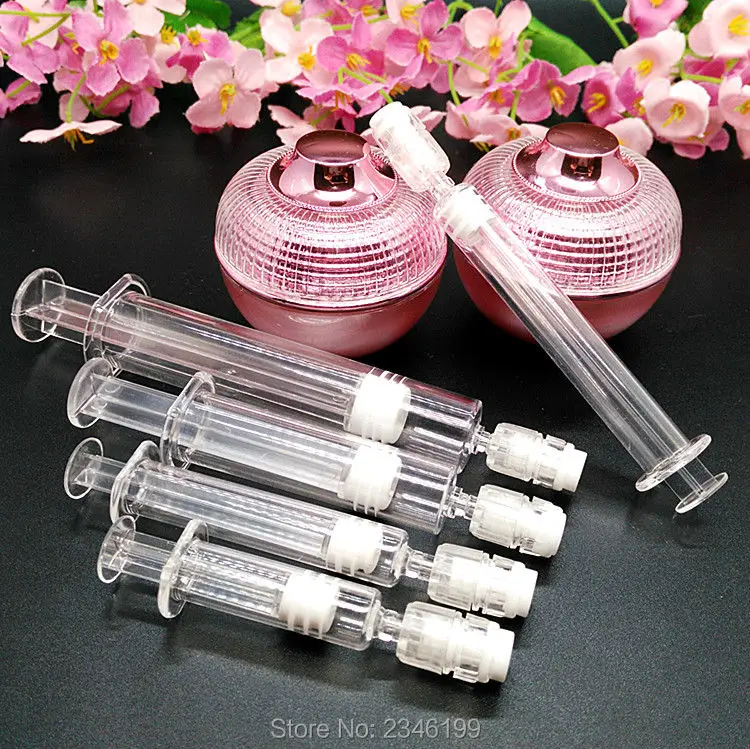 

1ML 2ML 3ML 100pcs/lot Empty Cosmetic Essence Syringe Bottle, Plastic DIY Water Needle Refillable Container, Shuiguang Bottle