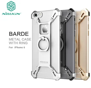 

Nillkin For iPhone 6S Cover Metal Bumper Bardes DIY Aluminum alloy Back Cover with Ring Phone Holder For iphone 6 Case Fundas