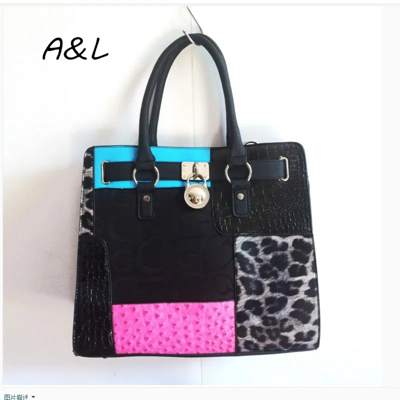 

2019Leopard-print Large-capacity Women's Bag, Simple Magnetic Button Special Bag, Euro-American Wind Single-shoulder HandbagY087