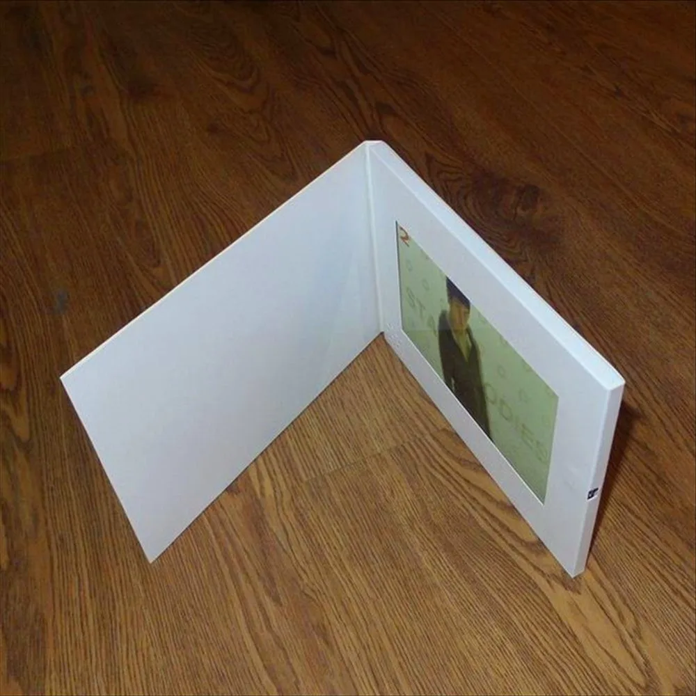 7inch video booklet HD Screen Brochure Universal Video Greeting Cards Fashion Design Video Advertising Cards (hyh-3070)