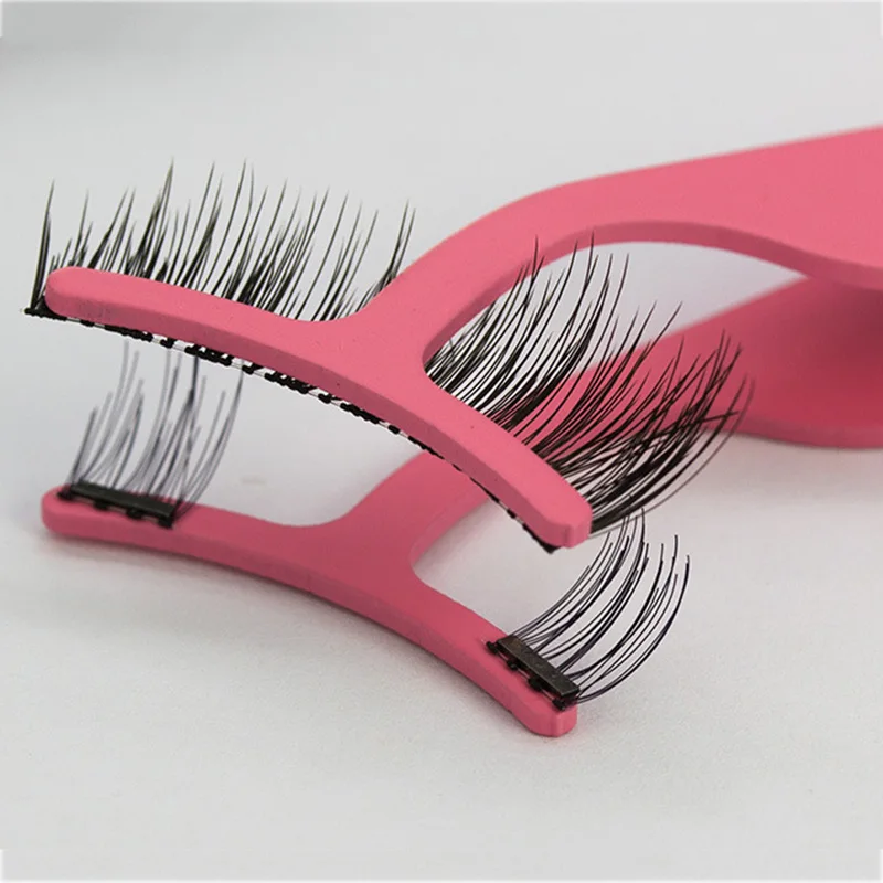 Handmade sem Cola com Cílios Natural Magnético Falso Cílios Extensão Reutilizável Aplicador 6 Pçs - Set 6 Cheap Cílios postiços