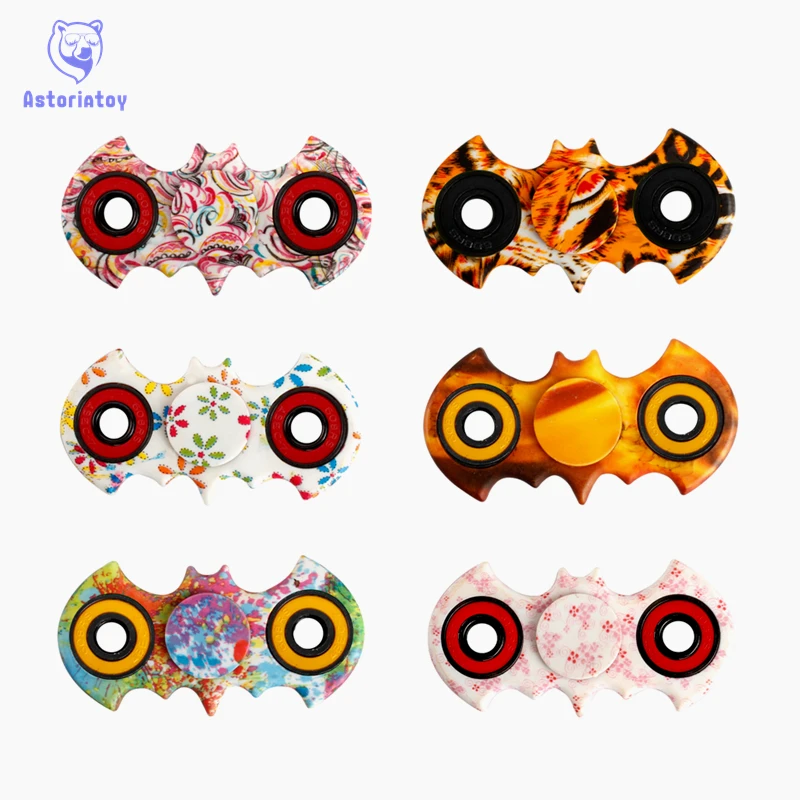 

-Spinner Fidget Toy batmsan colour style abs EDC Hand Spinner For Autism and Rotation Time Long Anti Stress Toys