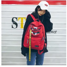 Школьные сумки с длинными лентами для девочек-подростков, нейлоновый рюкзак в Корейском стиле Harajuku Ulzzang, студенческий мини-рюкзак, женские большие школьные сумки