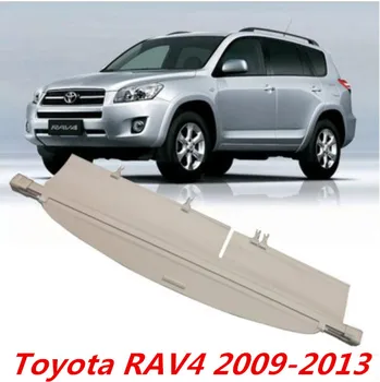 

Car Rear Trunk Security Shield Shade Cargo Cover For Toyota RAV4 2009 2010 2011 2012 2013 (Black, beige)