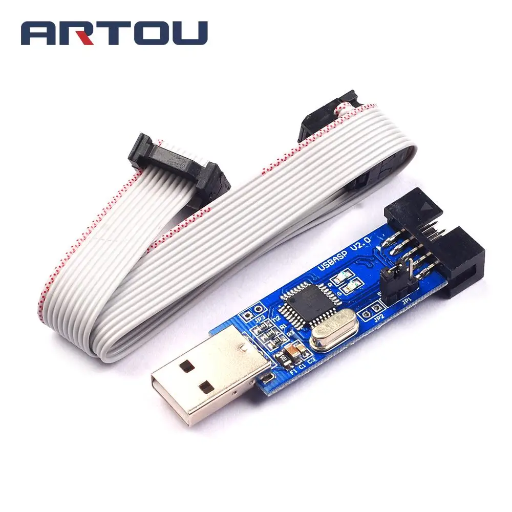 USBASP USB AVR программатор ISP ASP ATMEGA8 ATMEGA128 Поддержка Win7 64K|avr programmer|usb ispisp programmer |