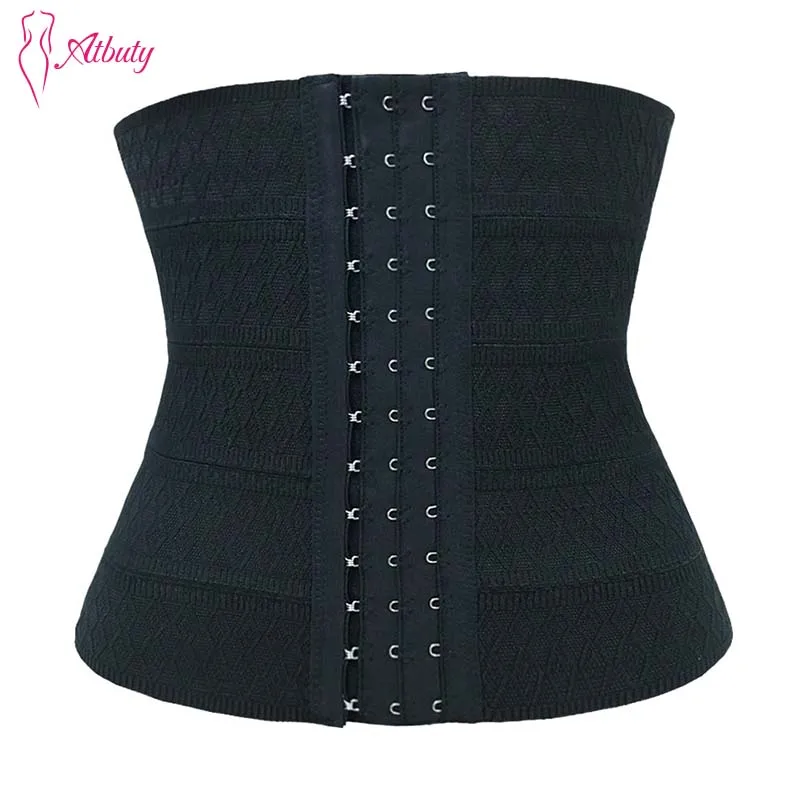 

Atbuty Underwear Waist Trainer Body Shaper Steel boned Underbust Control Tummy Belt Waist Cincher Slimming Shaperwear