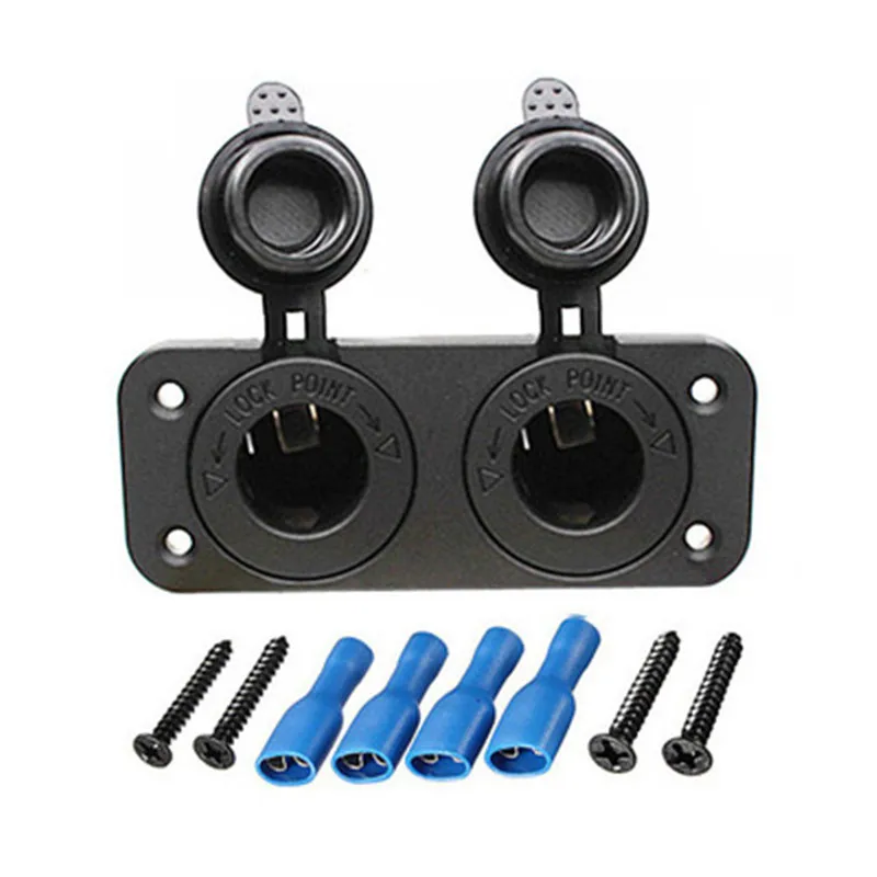 Universal Waterproof Car Motorcycle Flush Mounted 12V 24V Dual Double