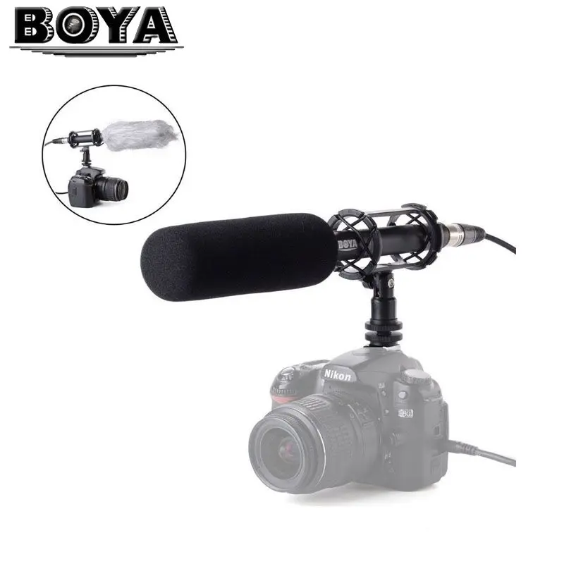 

BOYA BY PVM1000 BY-PVM1000 Condenser Shotgun Video/interview Microphone for Canon Nikon Sony DSLR Camera with Free Windshield