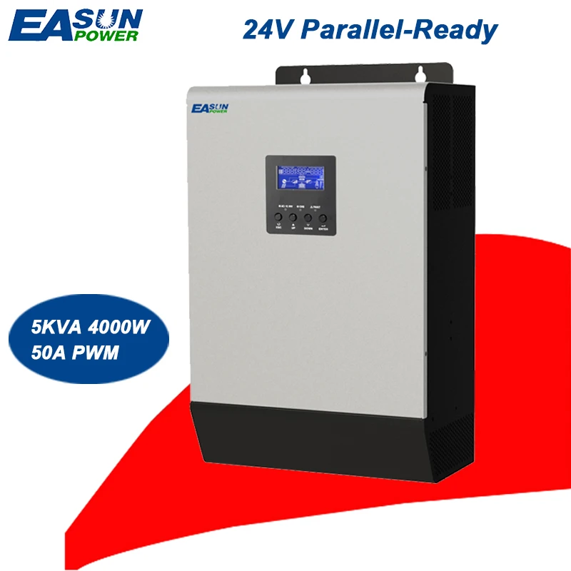 EASUNPOWER Parallel Inverter 24V 5Kva 4000W Solar Inverter  