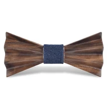 Новое поступление 4D Дизайн мальчик девочка студент деревянный галстук тонкий бабочка сплошной Цвет дерева детей Gravata Дети личности галстук