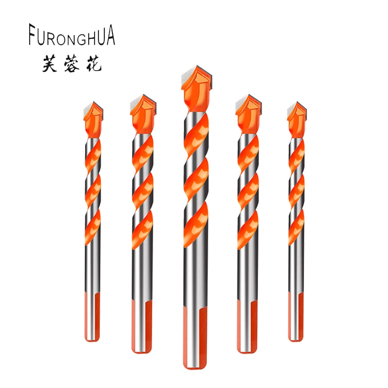 

ceramic drill bit multi-functional Tile glass hole opener Wall drilled metal hole reamer Triangle handle bit (single)