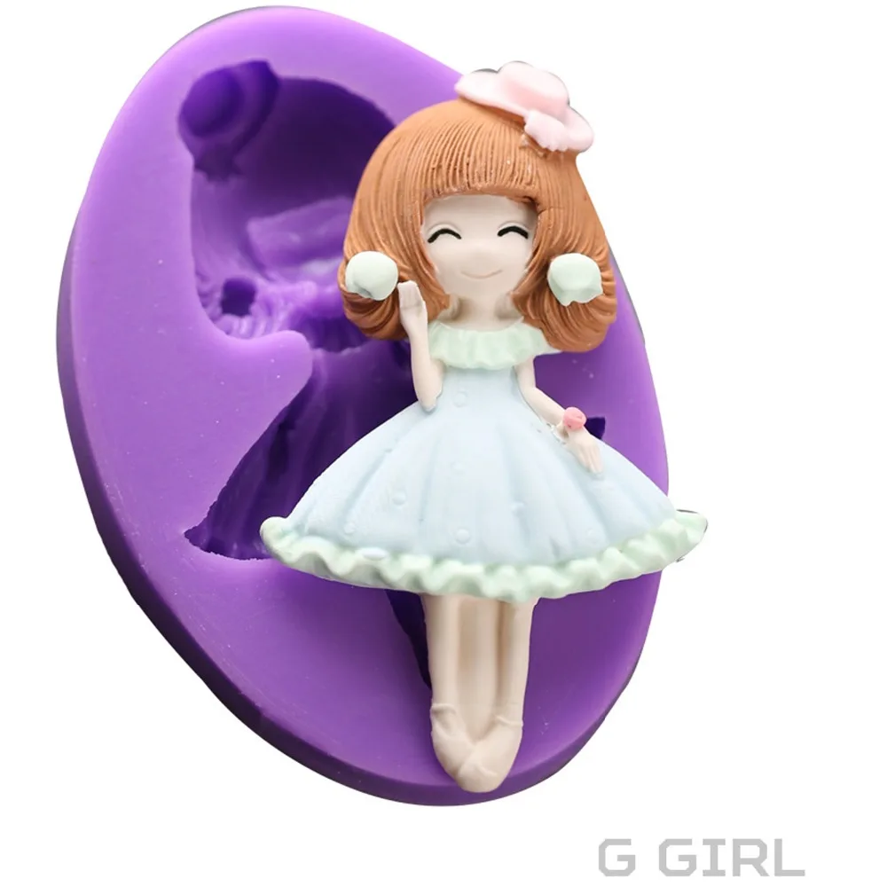 Buy 6 Style Girls Princess Silicone Fondant Cake Molds