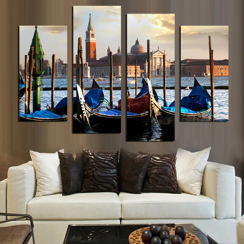 4 Panel Modern Painting Home European Flavour Decorative Art Picture Paint on Canvas Prints picture Unframed F1851 | Дом и сад