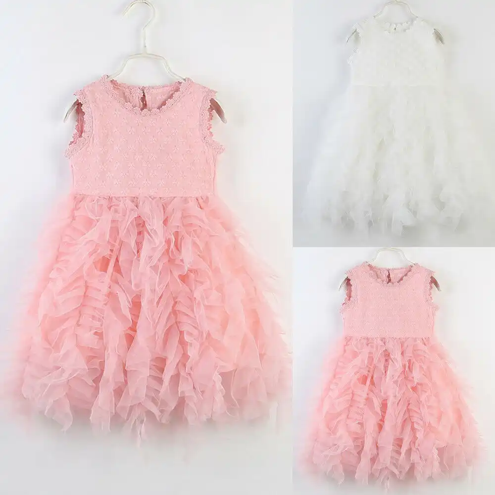 Vestidos Infantiles Para Ninas Para Fiestas De Boda Vestidos Infantiles Para Ninas Pequenas Princesa Vestido Cumpleanos Tutu Princesa Bautizo Encaje Gasa Ropa Aliexpress