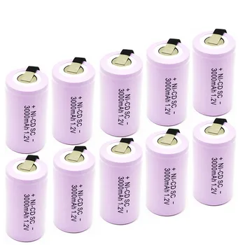 

JY-FIRE High quality battery rechargeable battery sub battery SC battery 1.2V with tab 3000 mah for electrical tools