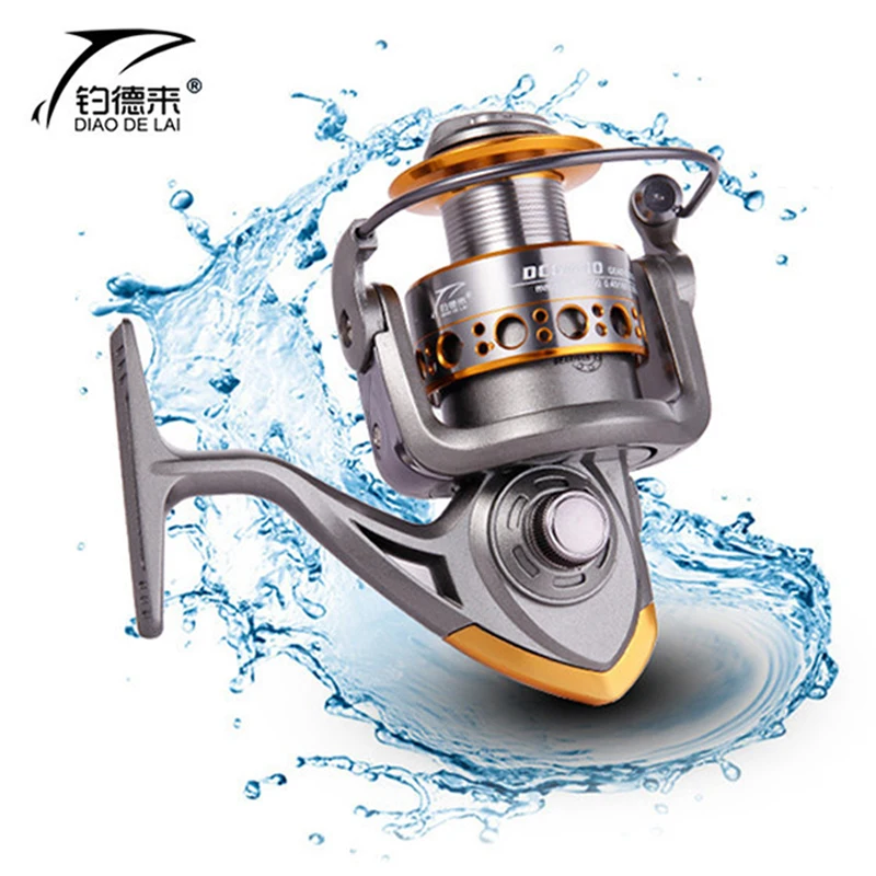 2000-6000 13 Bearings Spinning Fishing Wheel 5.2:1 Speed Ratio Sea Reel Lure Tackle Tools | Спорт и развлечения