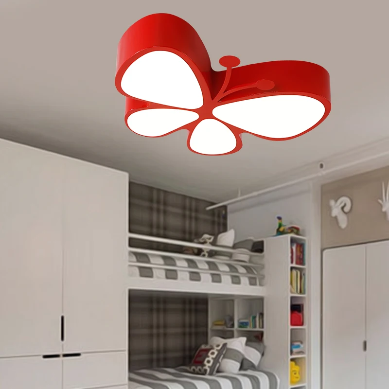 

Children's lamp LED ceiling lamp butterfly children LED eye care cartoon children's shop ceiling lamp red kindergarten lamp m