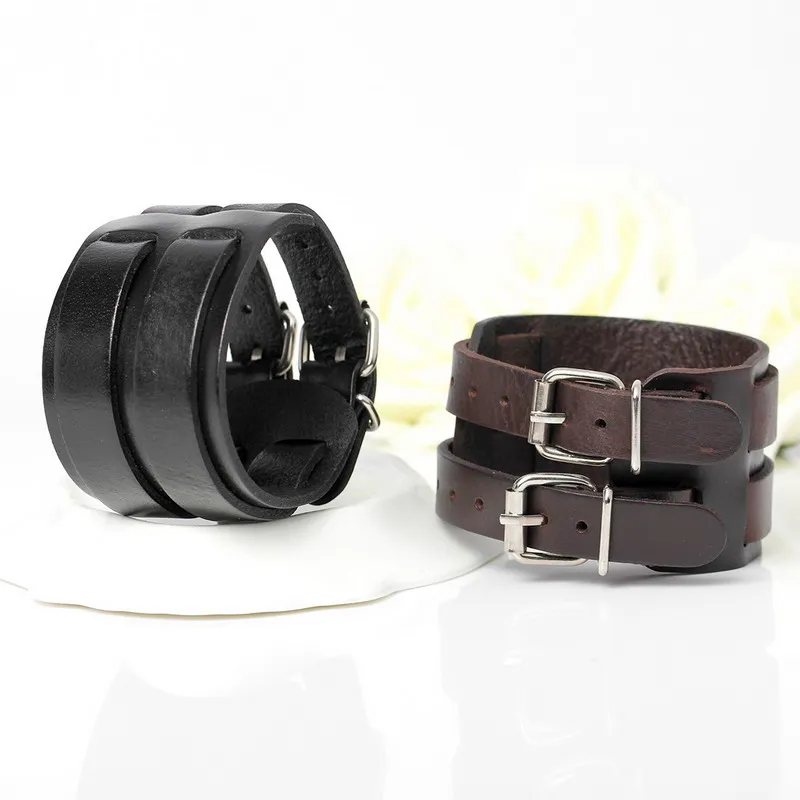 Leather Braided Bracelet Leather Bracelet Charm Bracelet XQNI New Fashion Cowboy Style Bandage Genuine Leather Bracelets For Men Knight Courage Wrap Charm Bracelets Bangles