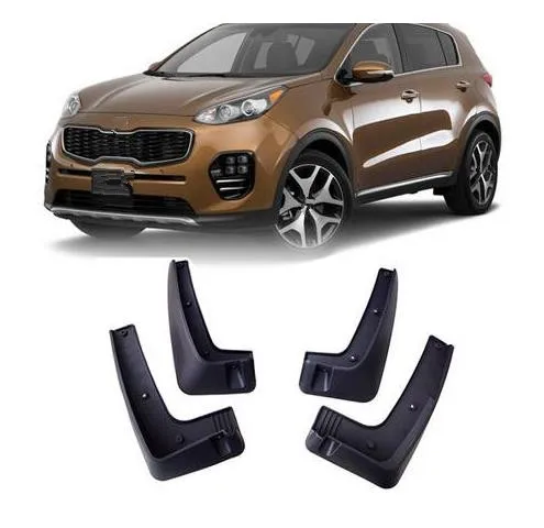 4 шт. передние и задние щитки от грязи для Kia KX5 Sportage 2017 2018 2019|Хромирование| |