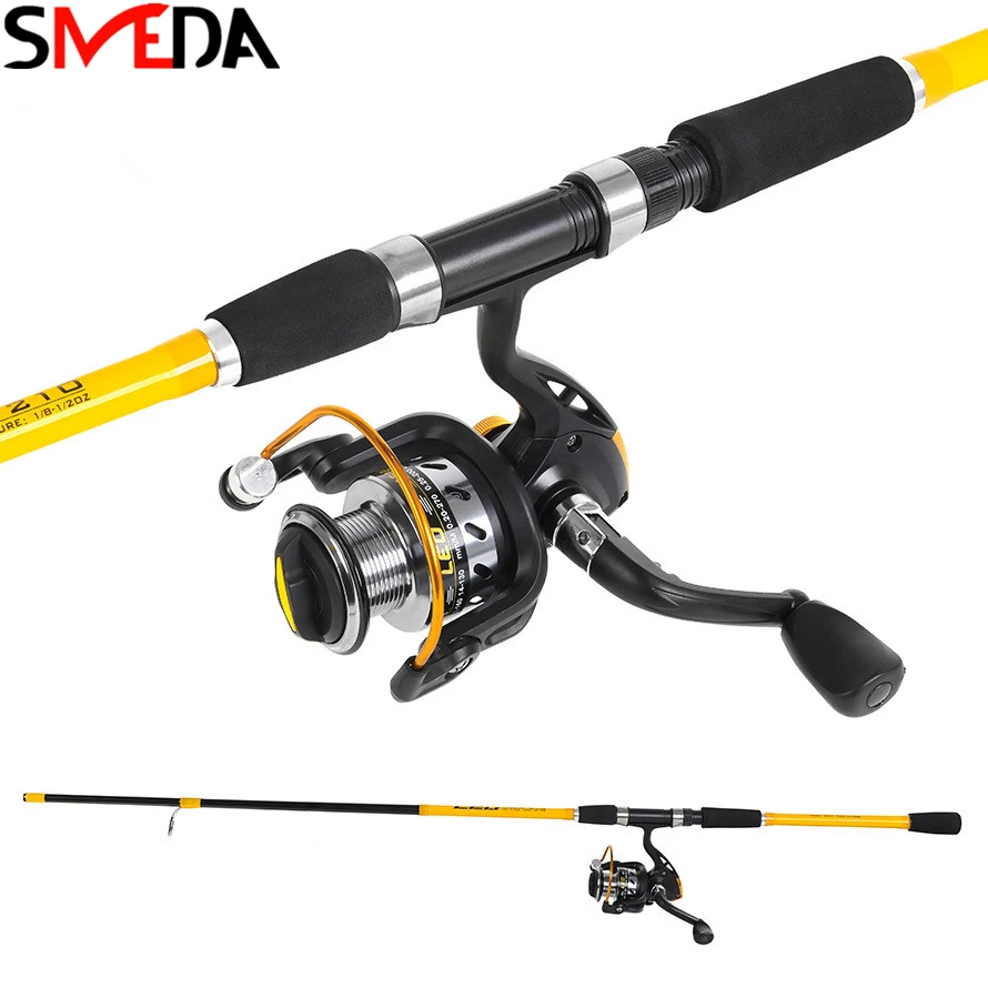 Спиннинговые удочки Pesca 1 8 м мощность телескопическая удочка для ловли карпа