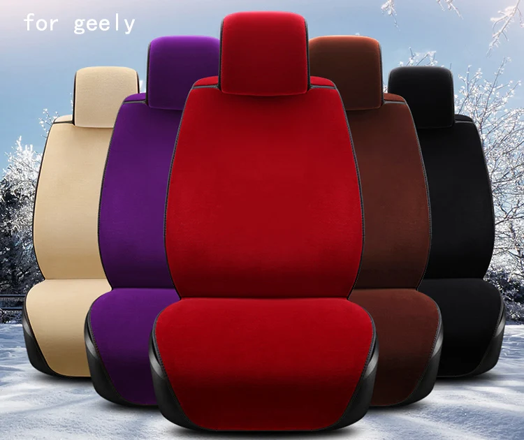 

OUZHI keep warm plush car seat cover for GEELY Emgrand EC7 Emgrand x7 front rear full fur autumn winter seat covers